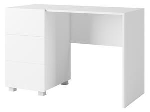 Psací stůl Onyx Bílý mat/bílý lesk