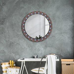 Kulaté dekorační zrcadlo na zeď Psychedelický vzorec mandaly