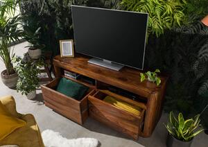 MONTREAL TV stolek 130x58 cm, hnědá, palisandr