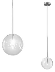 Toolight Skleněné kulovité svítidlo 15cm APP1681-1CP chrom