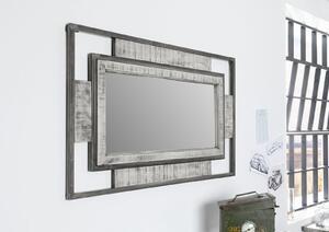 STEEL Zrcadlo Mango 76x4x122 šedé, lakované