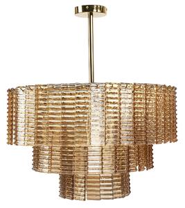 Toolight Závěsné osvětlení Crystal Modern D16 APP1677-8CP hnědé