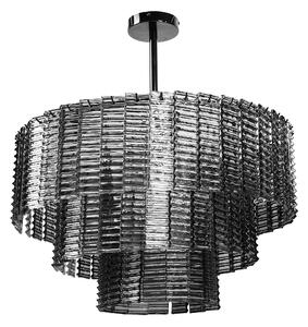 Toolight Toolight, závěsné stropní svítidlo 62cm, 8xE14, APP1678-8CP, šedá, OSW-09313