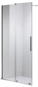 BPS-koupelny Posuvná bezrámová sprchová zástěna HYD-ATA 80 chrom/transparent - bez vaničky