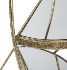 Zlatý odkládací stolek na telefon Mauro Ferretti Ramas II, 38x86 cm