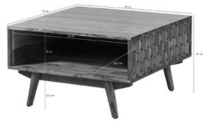 MOSAIC Konferenční stolek Akácie 70x70x40, Akácie, přírodně lakovaný