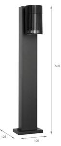 Venkovní lampa LANTHEA 1xGU10/11W/230V IP44 50 cm černá