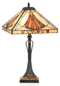 Půvabná stolní lampa AMALIA ve stylu Tiffany