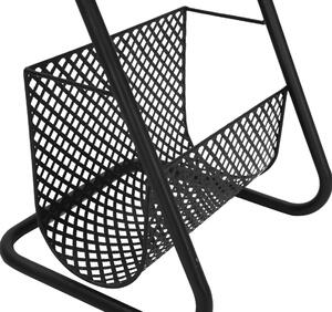Kulatý odkládací stolek Mauro Ferretti Parko 35x50 cm, černá/hnědá