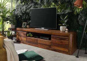 MONTREAL TV stolek 200x45 cm, hnědá, palisandr