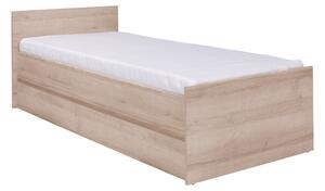 Jednolůžková postel s roštem 80x200 LIONU - dub sonoma