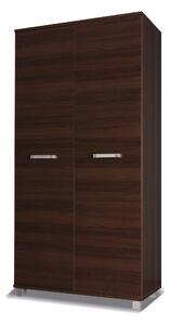 Předsíňová skříň 100 cm se šatní tyčí ANDOVER - kaštan wenge