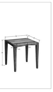 MODERNA Příruční stolek 50x50 cm, palisandr