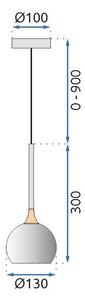 Toolight REA, LAMP LED G087-1CP BLACK CHROME, OSW-09704