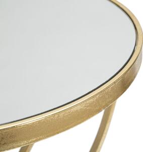 Odkládací stolek Mauro Ferretti Rames 35x60 cm, zlatá/stříbrná