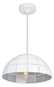 TOP LIGHT Apolo 30B - Lustr na lanku 1xE27/40W/230V bílá/stříbrná TP1605