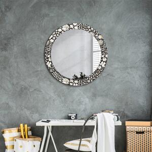 Kulaté dekorační zrcadlo Stokrotka Ivory