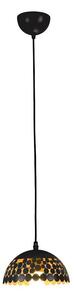 Lustr na lanku LISA BLACK 1xE27/60W/230V