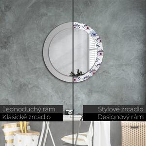 Kulaté dekorativní zrcadlo Styl moderních očí