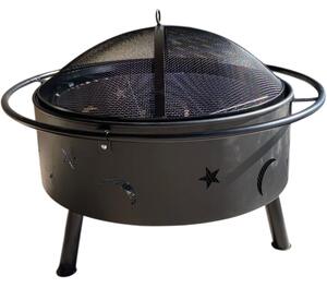 Avenberg Zahradní ohniště s grilem Wildfire, 74 cm