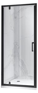 BPS-koupelny Sprchové dveře HYD-DN18A 70 černá/transparent pro instalaci do niky - bez vaničky