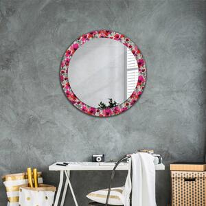 Kulaté dekorativní zrcadlo Růžové máky