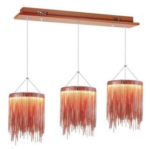 LED Lustr na lanku CASCATA COPPER 3xLED/54W/230V