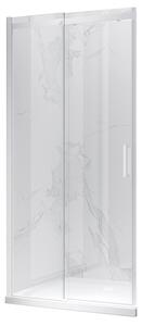 BPS-koupelny Posuvné sprchové dveře HYD-PD09A 100 bílá/transparent pro instalaci do niky - bez vaničky