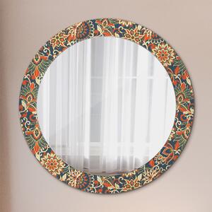 Kulaté dekorativní zrcadlo Ilustrace květu