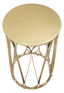 Zlatý odkládací stolek Mauro Ferretti Itos Small 37x58 cm
