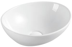 Hydroland Keramické umyvadlo na desku Jasmin 41x33,5 cm, bílé