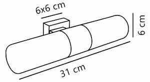 Nordlux Tangens nástěnné svítidlo 2x25 W bílá-ocel 17141032