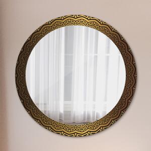 Kulaté zrcadlo rám s potiskem Řecký ozdoba