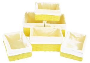 Vingo Sada 6 úložných boxů žlutých