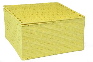 Vingo Sada 3 úložných boxů s víkem žlutá