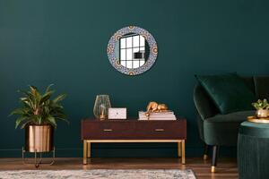 Kulaté dekorativní zrcadlo na zeď Orientální barevné složení