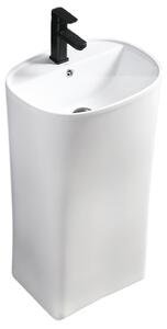 BPS-koupelny Volně stojící keramické umyvadlo HYD-CO-WH-440 49x38 cm, bílé