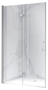 BPS-koupelny Zalamovací otočné sprchové dveře HYD-SD-21D 100 chrom/transparent pro instalaci do niky - bez vaničky