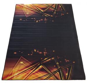 Makro Abra Moderní kusový koberec BLACK and GOLD N 14 protiskluzový černý zlatý Rozměr: 80x150 cm
