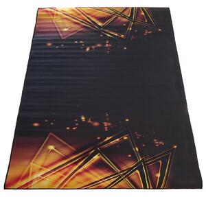 Makro Abra Moderní kusový koberec BLACK and GOLD N 14 protiskluzový černý zlatý Rozměr: 80x150 cm