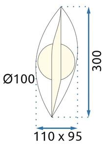 Toolight Toolight, LED nástěnné svítidlo 5W, 4000K, G031-W, zlatá, OSW-00699