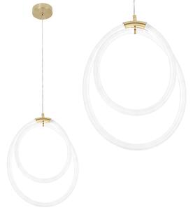 Toolight Designové LED osvětlení Circle-4 Double G021-CP zlaté