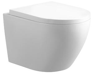 BPS-koupelny Závěsná WC mísa se SoftClose sedátkem HYD-4146, bílá