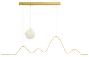 Toolight Toolight, LED závěsné osvětlení 120cm, 36W, 3000K, LHJ034-CP, zlatá matná, OSW-60021