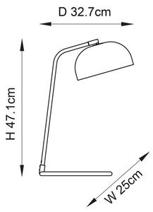 Endon 106336 - Stolní lampa BRAIR 1xE14/7W/230V černá