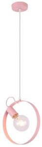 Candellux Lustr na lanku NEXO 1xE27/40W/230V růžová CA0330