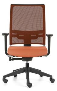 Ergonomická židle TAU s područkami Oranžová