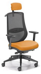 Moderní ergonomická židle RONDA oranžová