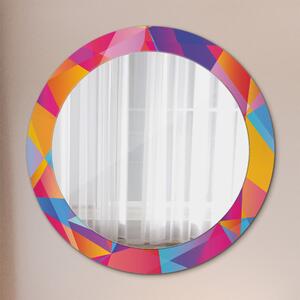 Kulaté dekorativní zrcadlo Geometrické složení
