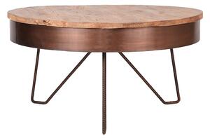 LABEL51 Měděný/přírodní mangový konferenční stolek Rafael
